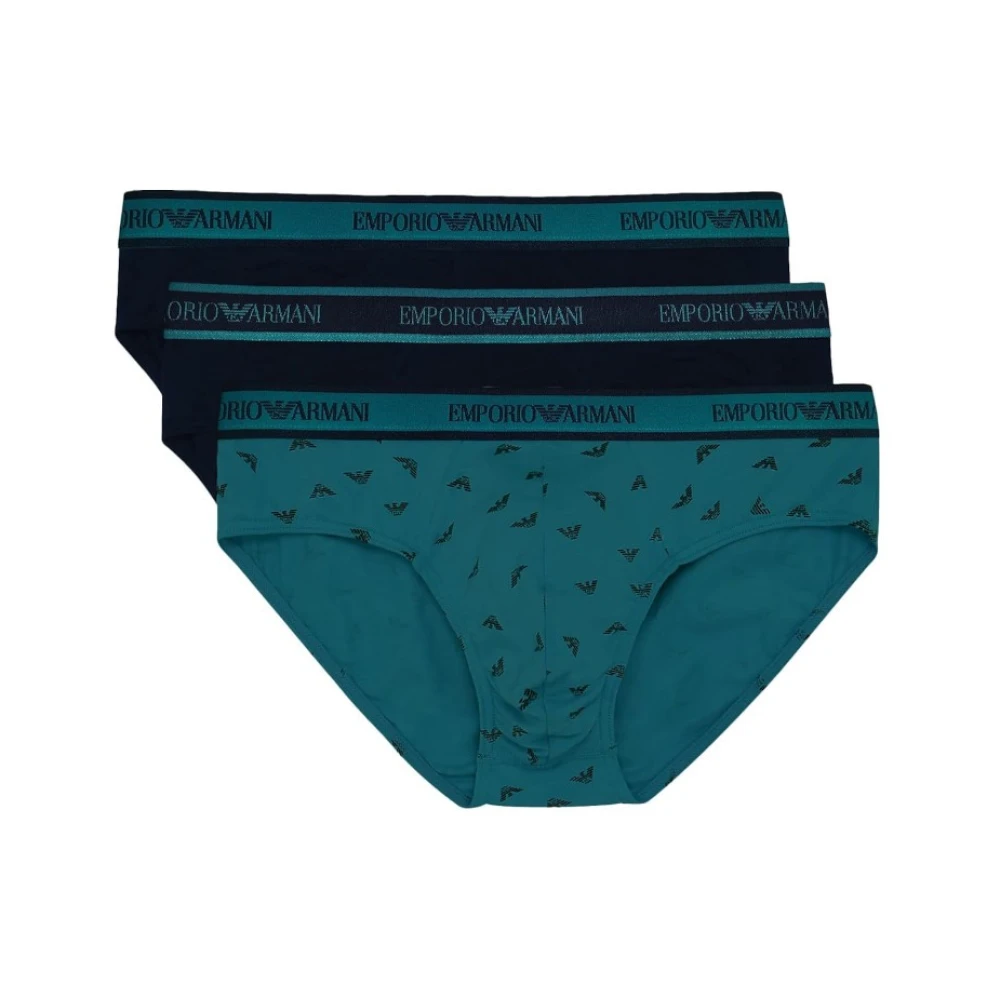 Emporio Armani Herren Multicolor Core Logoband Brief 3Er-Pack