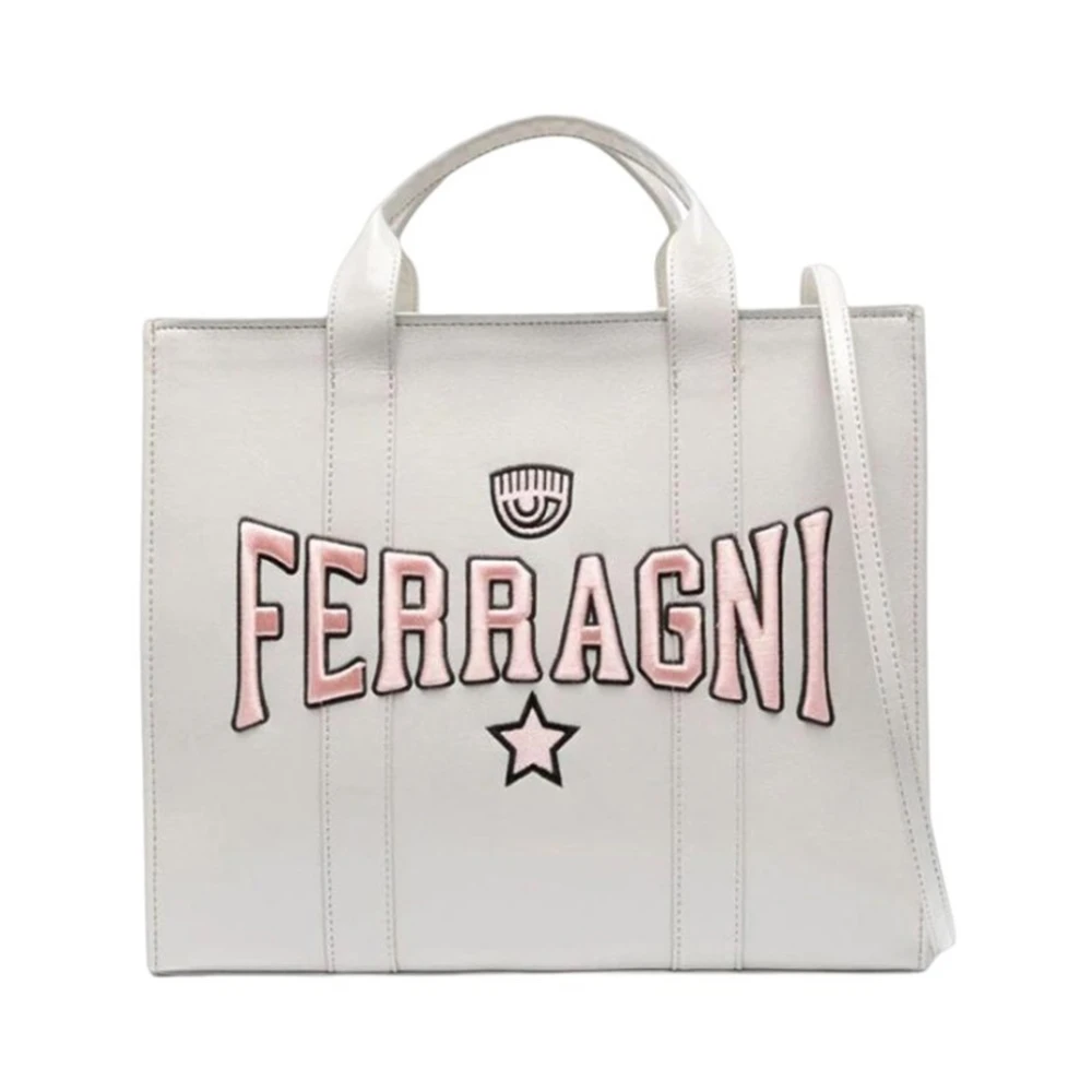 Chiara Ferragni Collection Grijze Synthetische Shopper Gray Dames