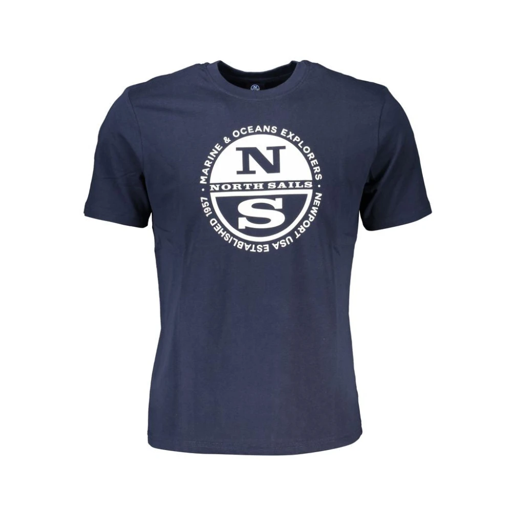 North Sails Hombre Azul Camisetas, Talla: L