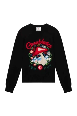 Pull Brodé Champignon