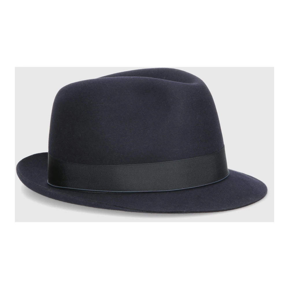 Borsalino Charlait Vilthoed met Kleine Rand Blue Heren