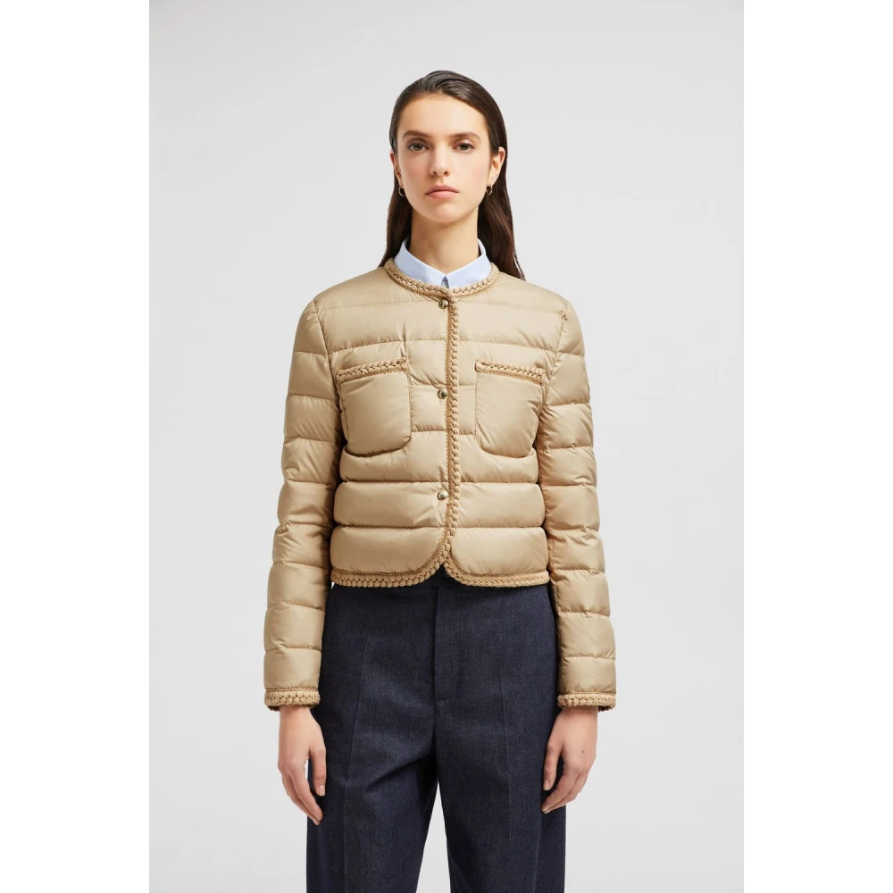 Moncler Stijlvolle Gencay Jas voor Mannen Beige Dames