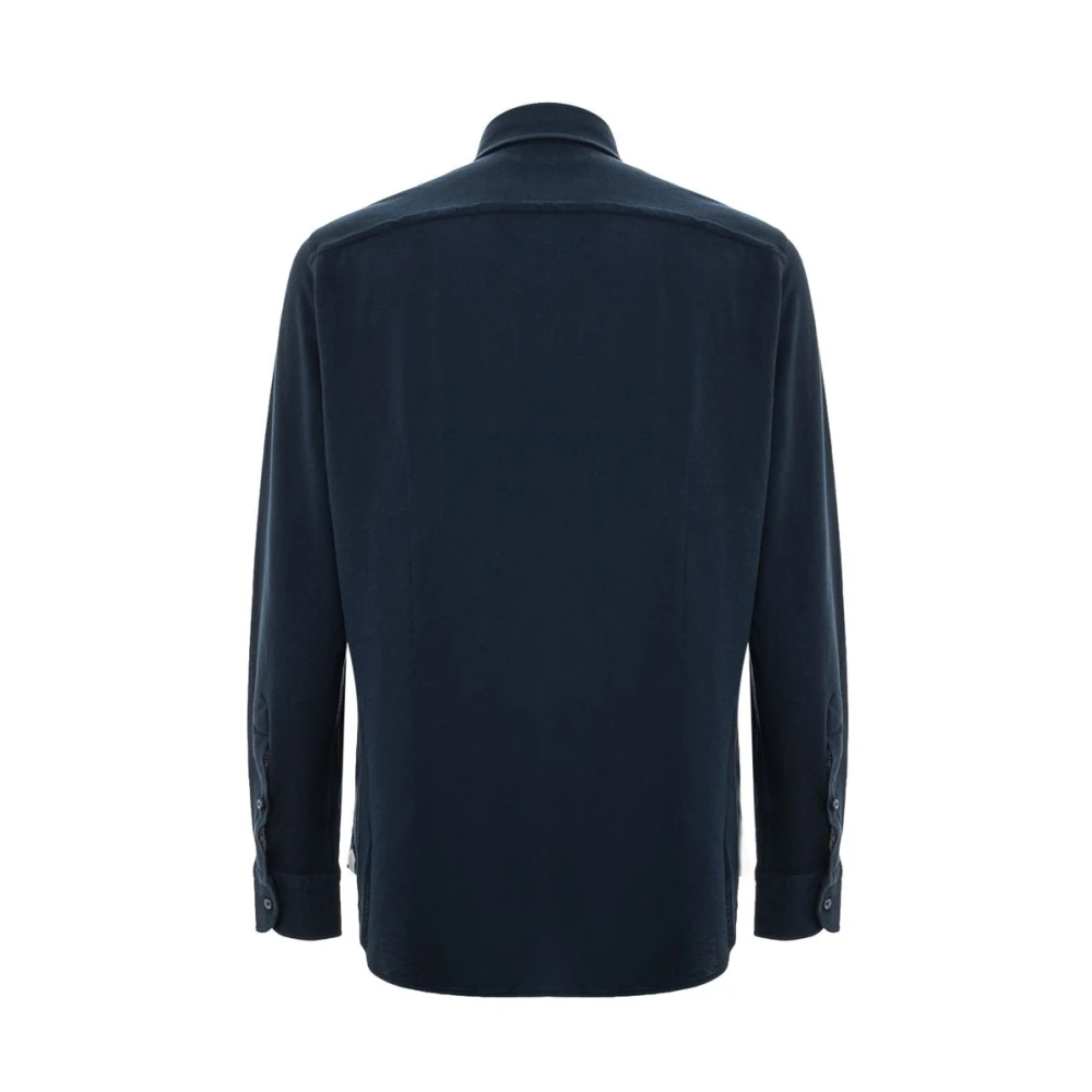Loro Piana Blauw Katoenen Overhemd Blue Heren