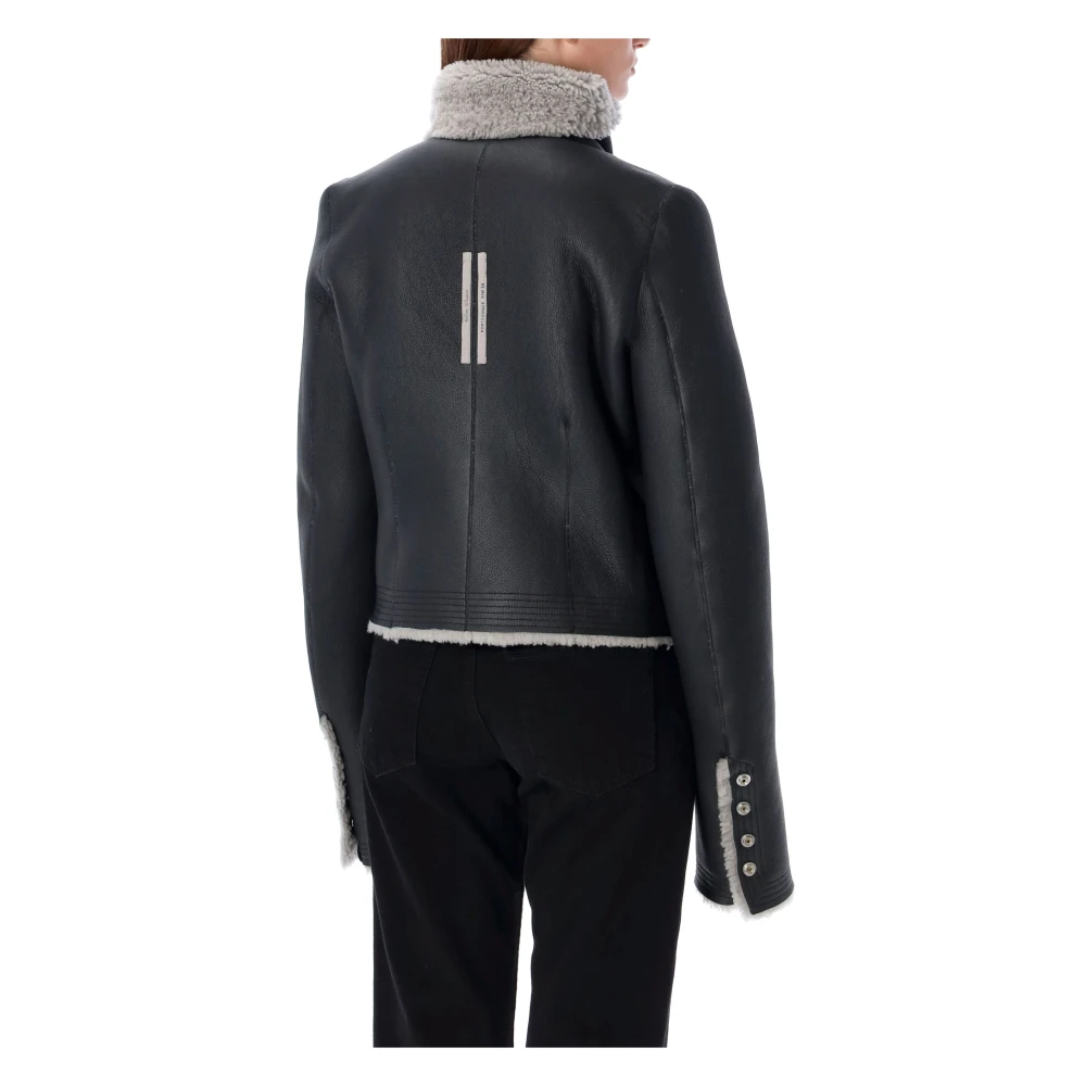 Rick Owens Black Pearl Skirt Classic Bikerjack Black Dames