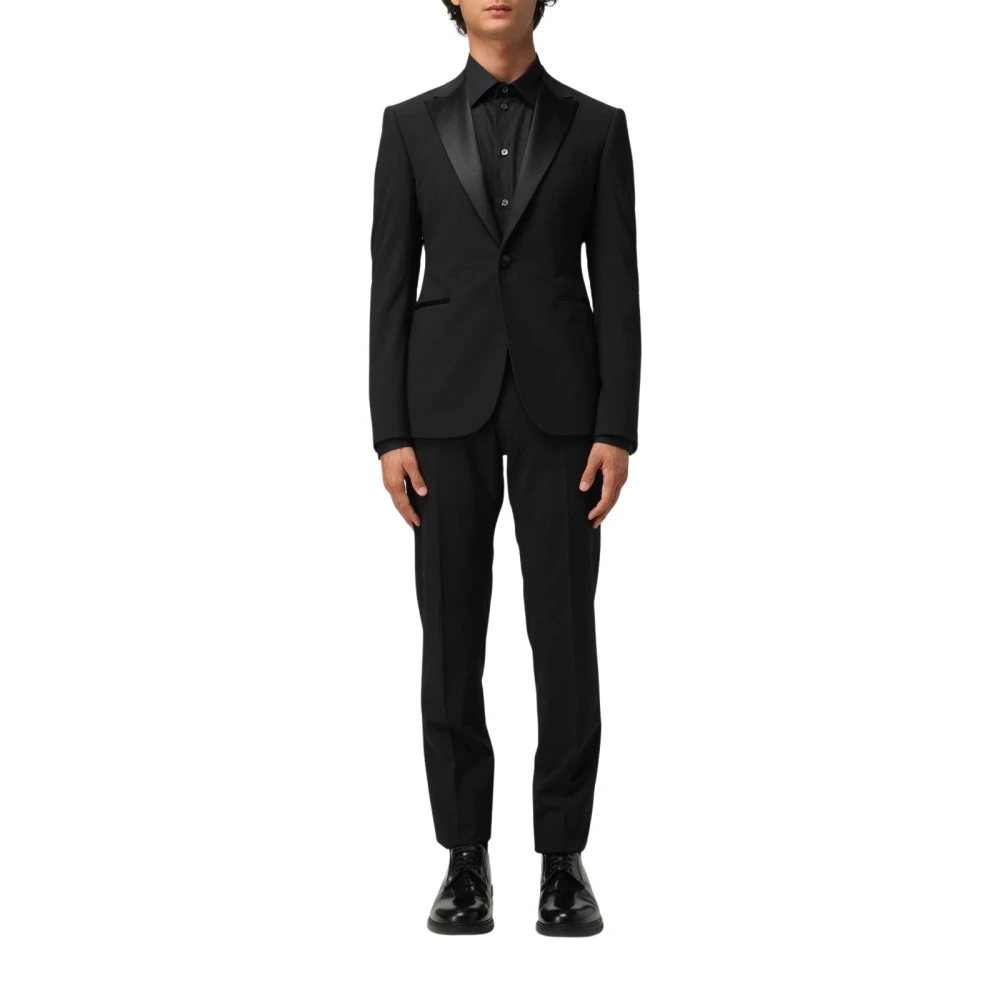 Emporio Armani Herren Schwarz Klassischer Smokinganzug