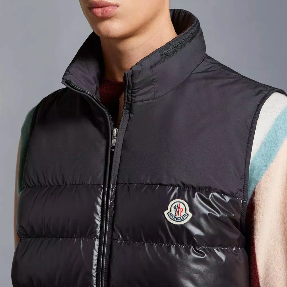 Moncler Vests Black Heren