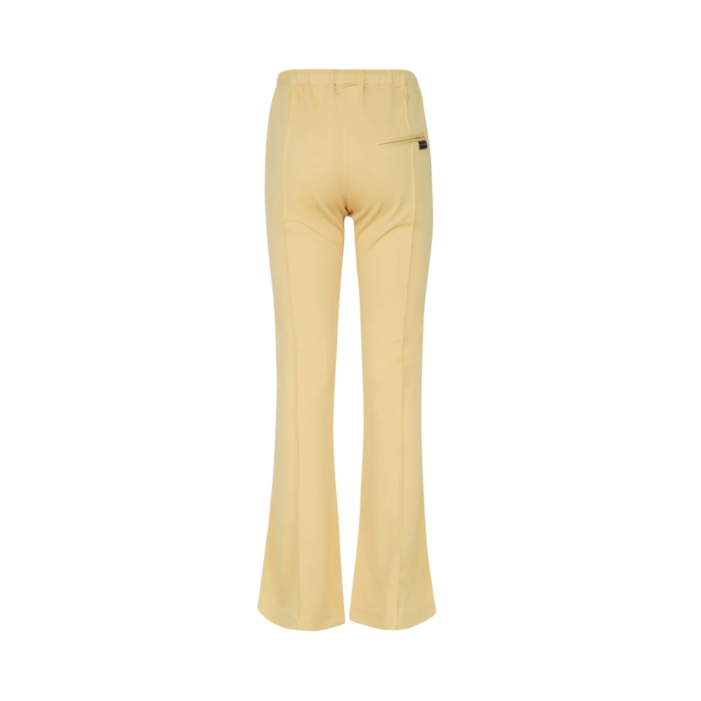 Courrèges Sportieve Gele Gestreepte Broek met Zakken Beige Dames