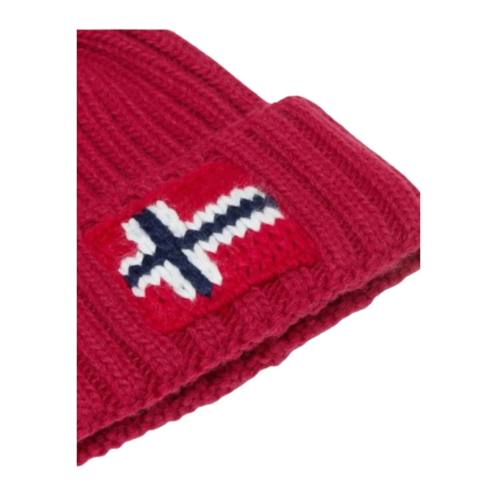 Napapijri Heren F-Semiury Beanie Muts Red Heren