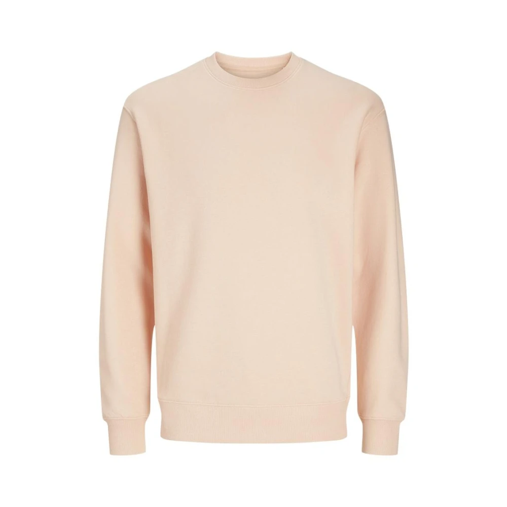 jack & jones Essentials Sweat Crew Neck in Peach Parfait Beige Heren