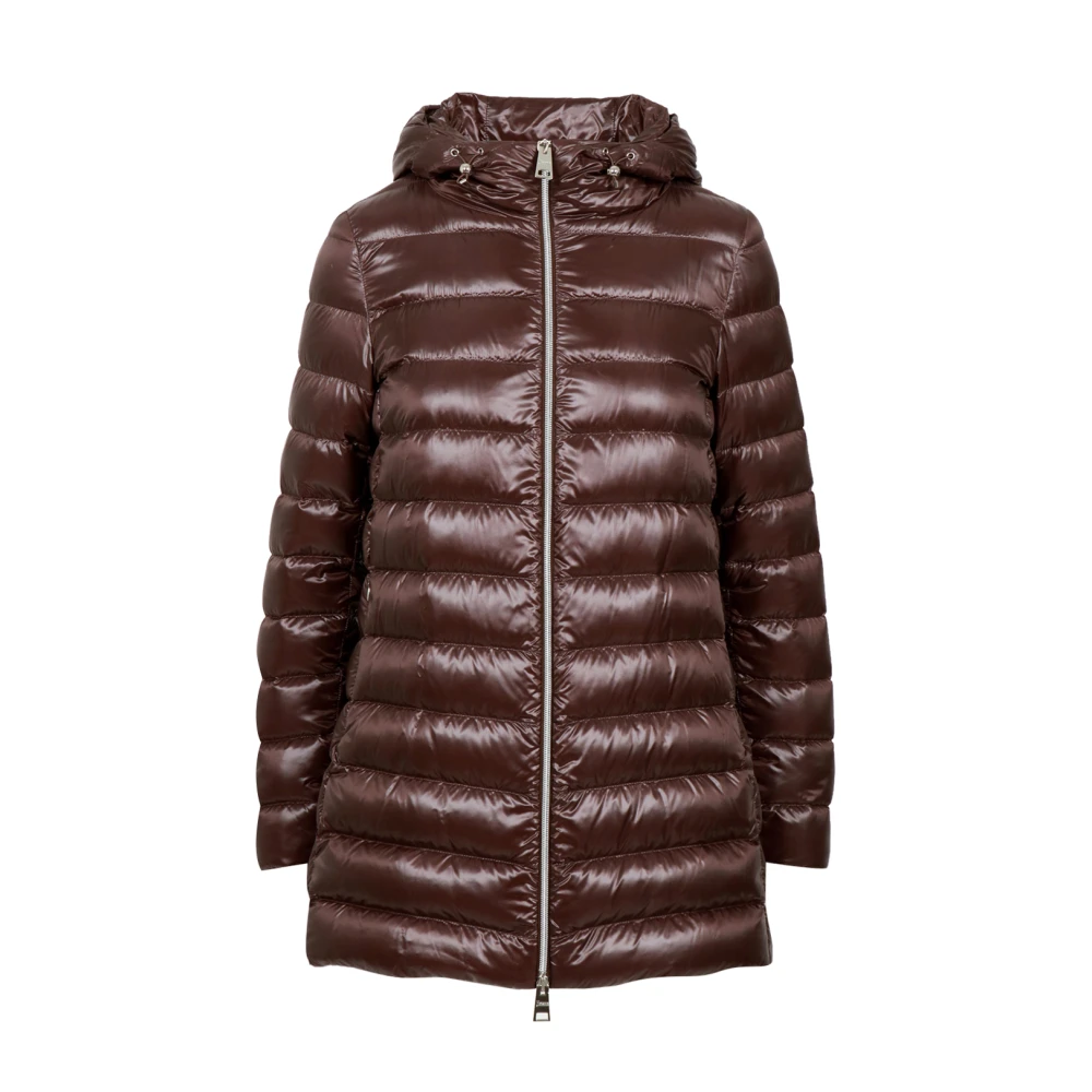 Herno Women's Brown Down Jackets, Xs, A-Shape Jacket