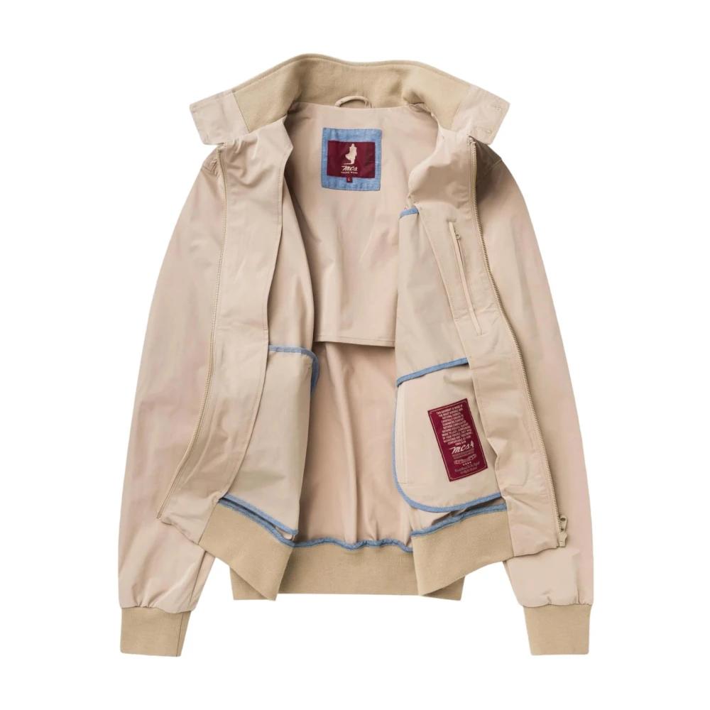 MCS Stijlvolle Harrington jas voor mannen Beige Heren