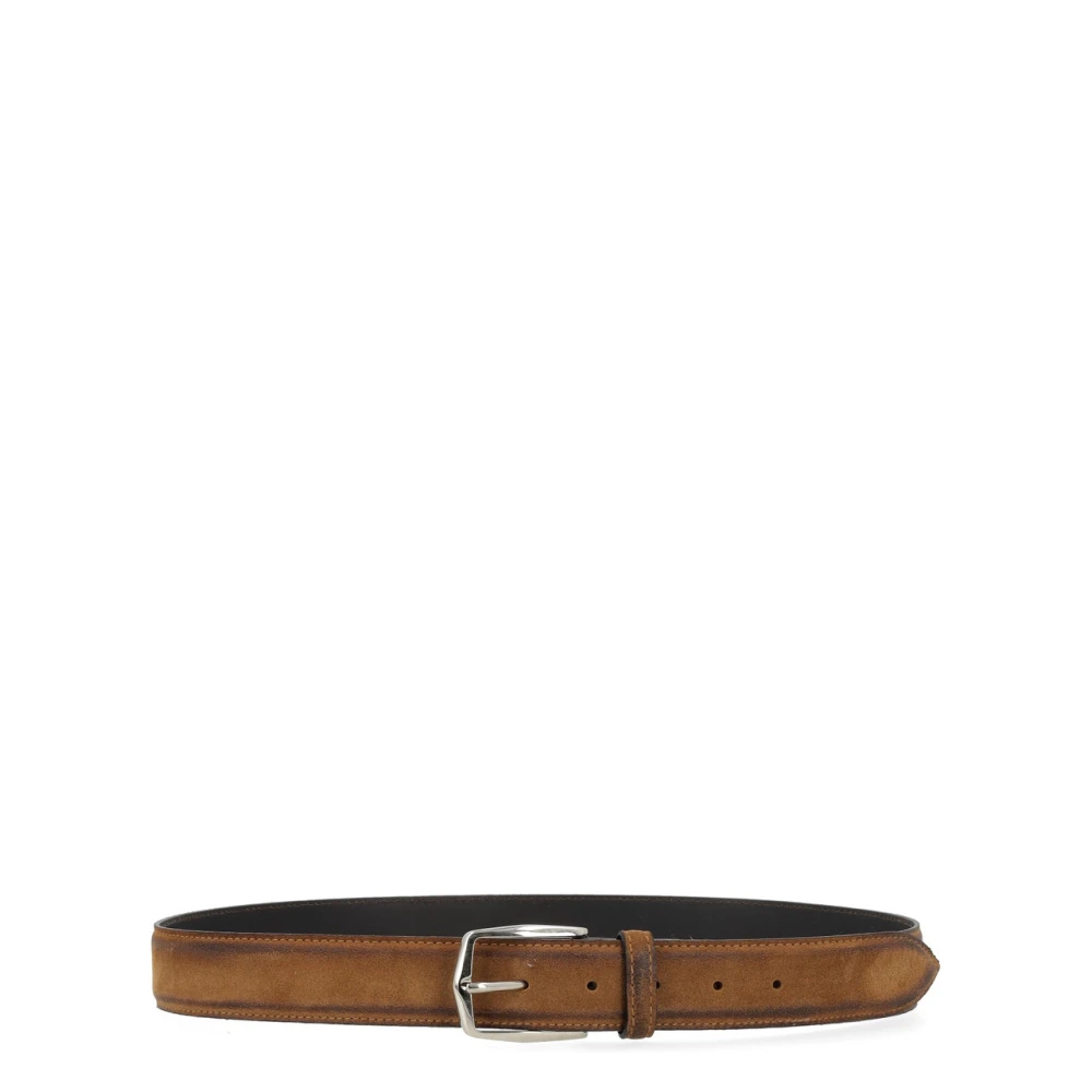 Dondup Bruin Leren Riem Brown Heren