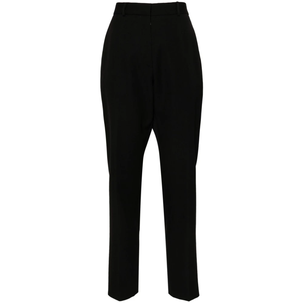 Lanvin Luxe Tapered Wollen Broek Black Dames