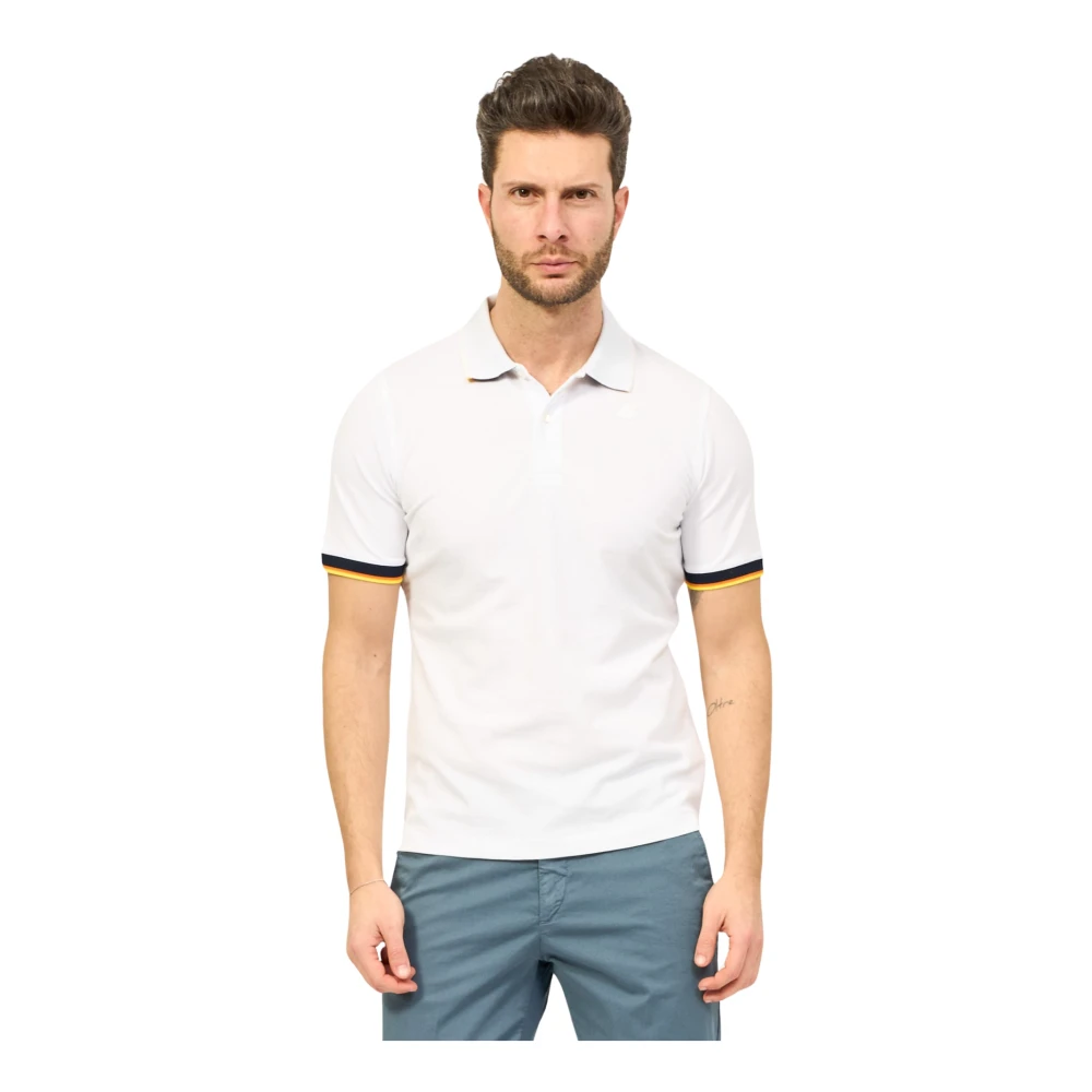 K-way Witte Vincent Polo Shirt White Heren