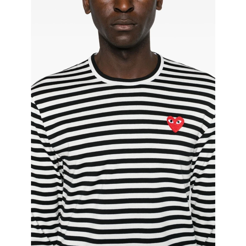 Comme des Garçons Play Stijlvolle T-shirts en Polos Collectie Black Dames