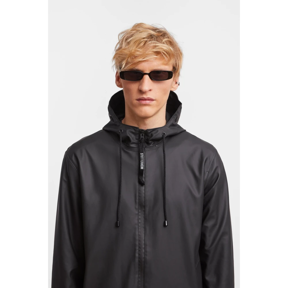 Stutterheim Urban Waterdichte Hooded Rits Parka Black Heren