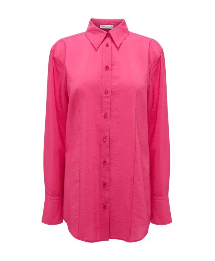 casual-lange-mouw-roze-overhemd