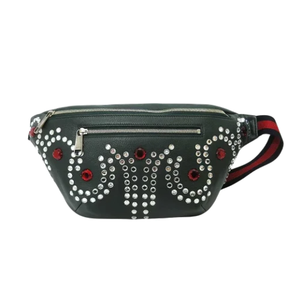 Gucci Vintage Pre-owned Leather gucci-bags Green Dames