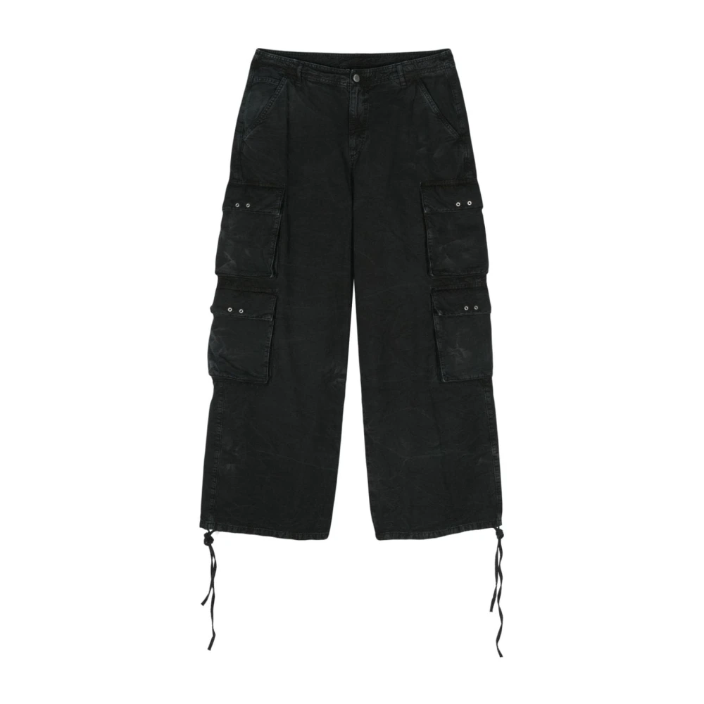 44 Label Group Men's Black Cargo Pants Straight Leg