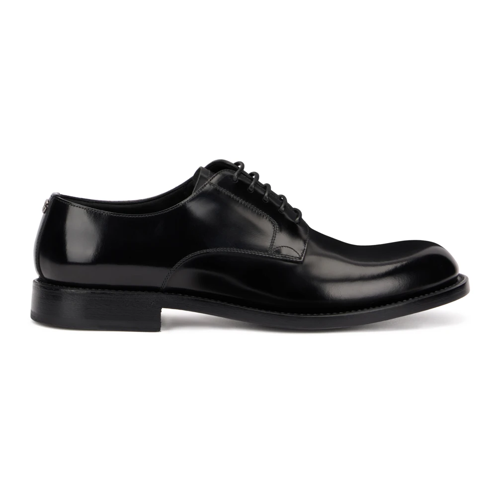 Dolce & Gabbana Brushed Calfskin Derby - Male - Dress Shoes - Black - 9 Uk - Shoes - Image 3