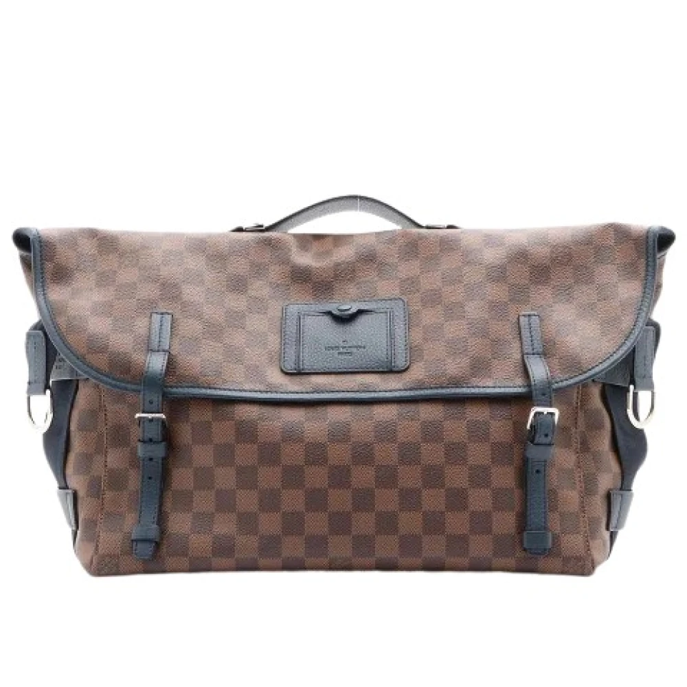 Louis Vuitton Vintage Förägda Canvas LV-väskor, utmärkt skick Brown, Dam