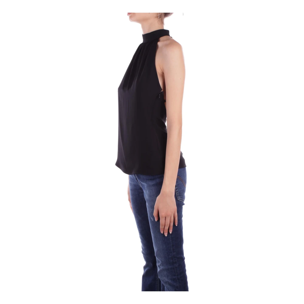 Liu Jo Zwarte Top met Achterrits Black Dames