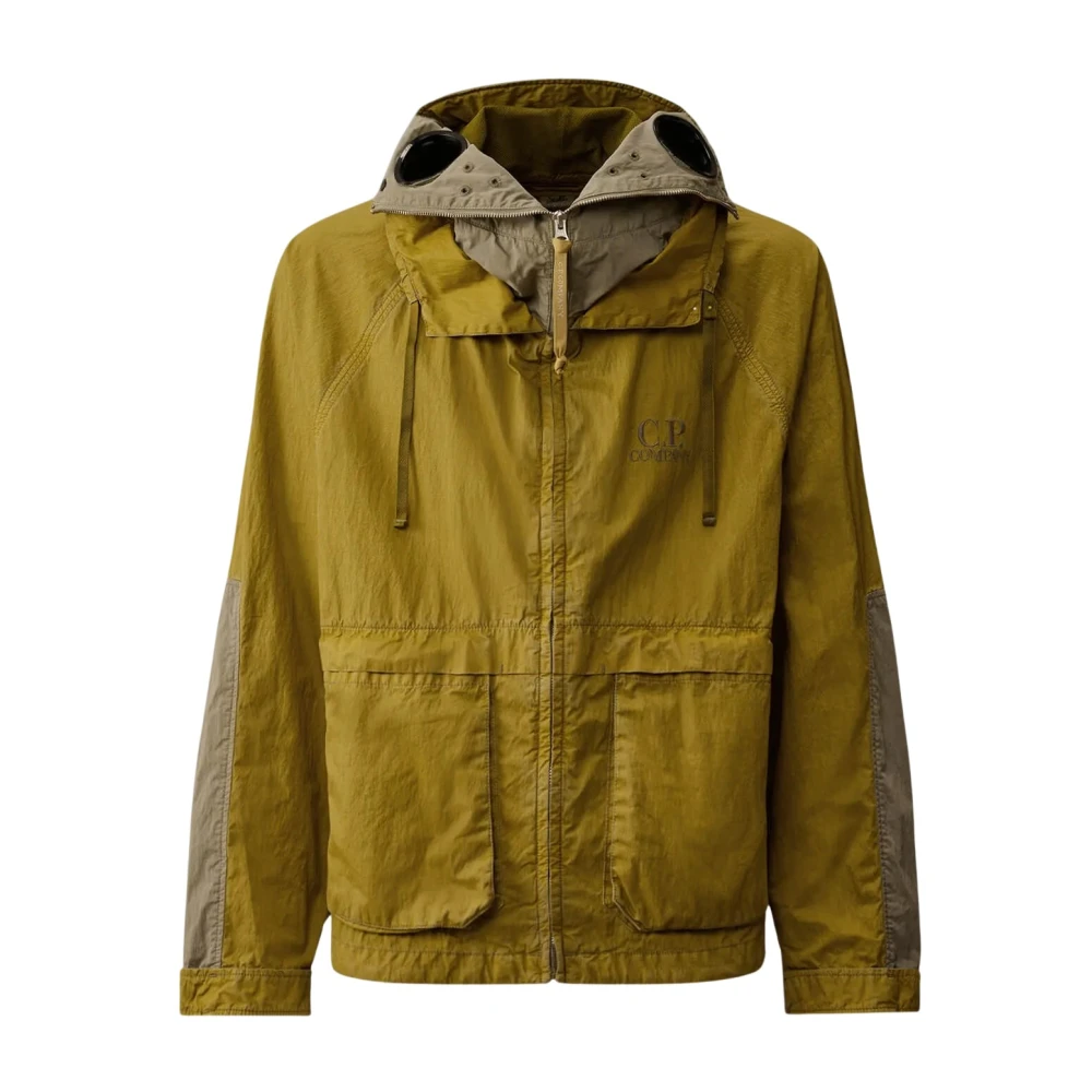 C.p. Company Men's Green 50 Fili Wax Explorer Jacket - Light Jackets - Xl - Jackets