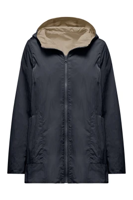Vändbar Tvåfärgad Parka