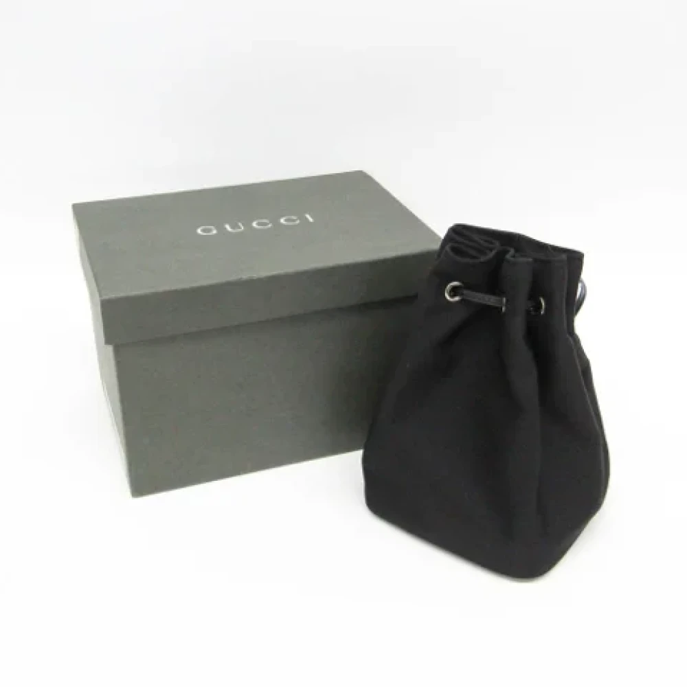 Gucci Vintage Pre-owned Canvas clutches Black Dames