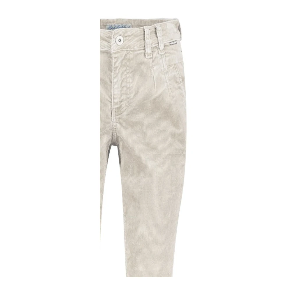 Red Button Giselle Ribfluwelen Broek Crème Beige Dames