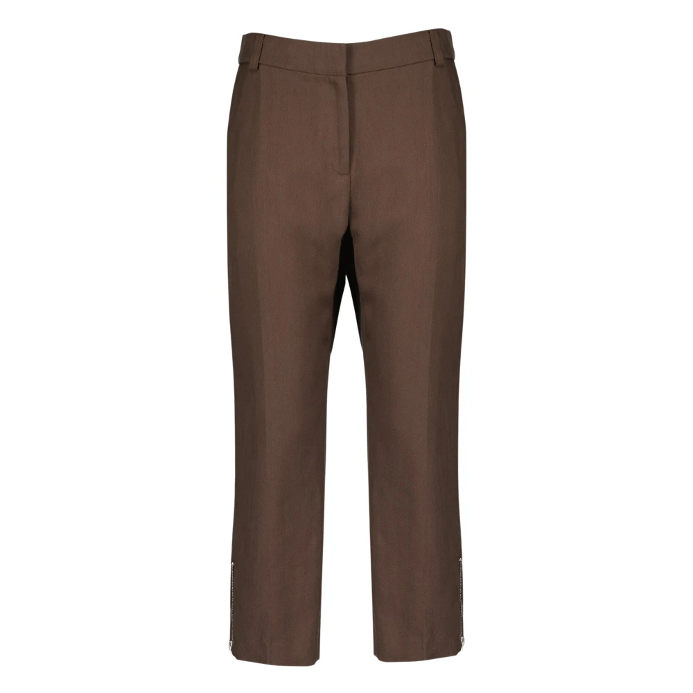 Iro Brown Cropped Trousers - Female - Cropped Trousers - M - Trousers