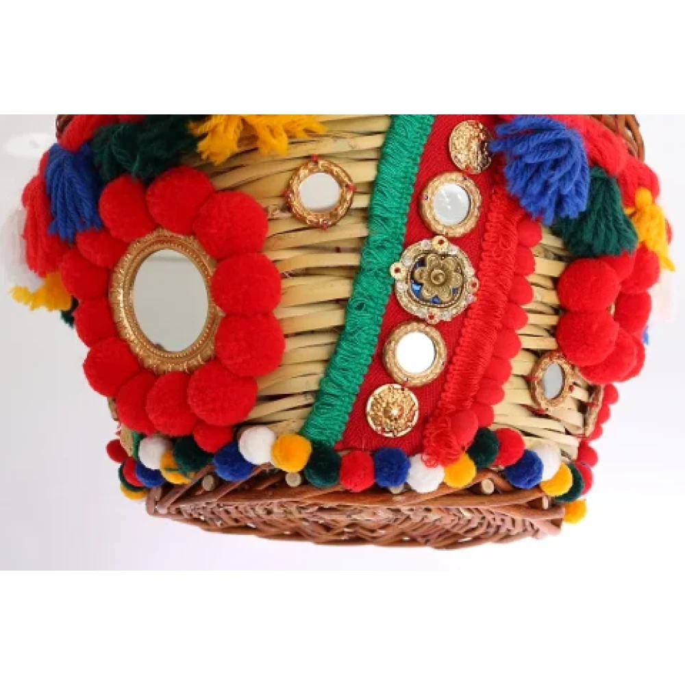 Dolce & Gabbana Pre-owned Fabric totes Yellow Dames