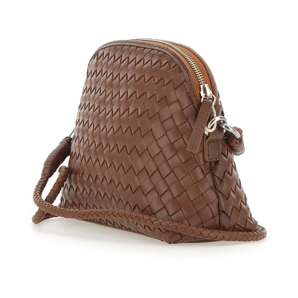 Dragon Diffusion Chunky Fellini Leren Schoudertas Brown Dames