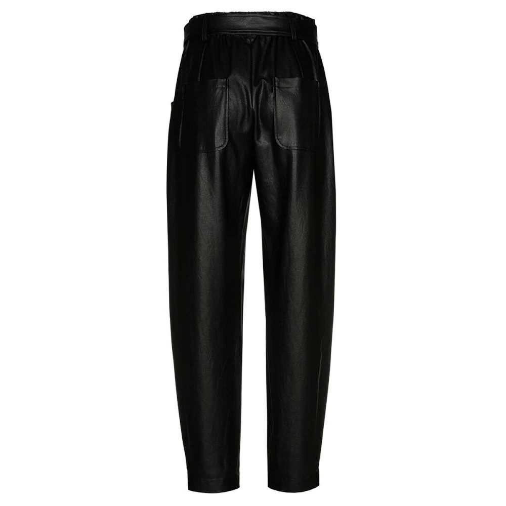 Caroline Biss Eco Lederen Comfort Broek Black Dames