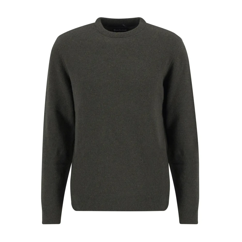 Barbour Uomo Grigio - Holden Half Zip - Knitwear - S
