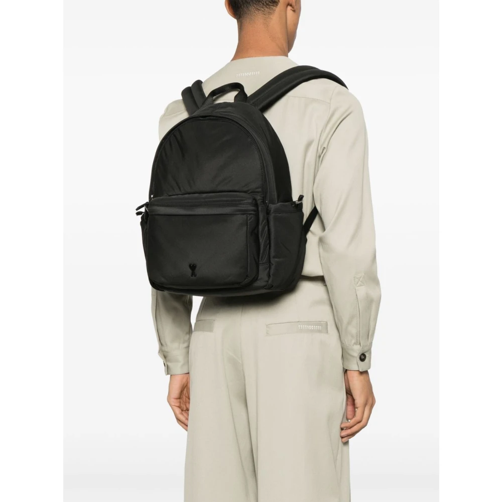 Ami Paris Oversize Tasca Rugzak Black Heren