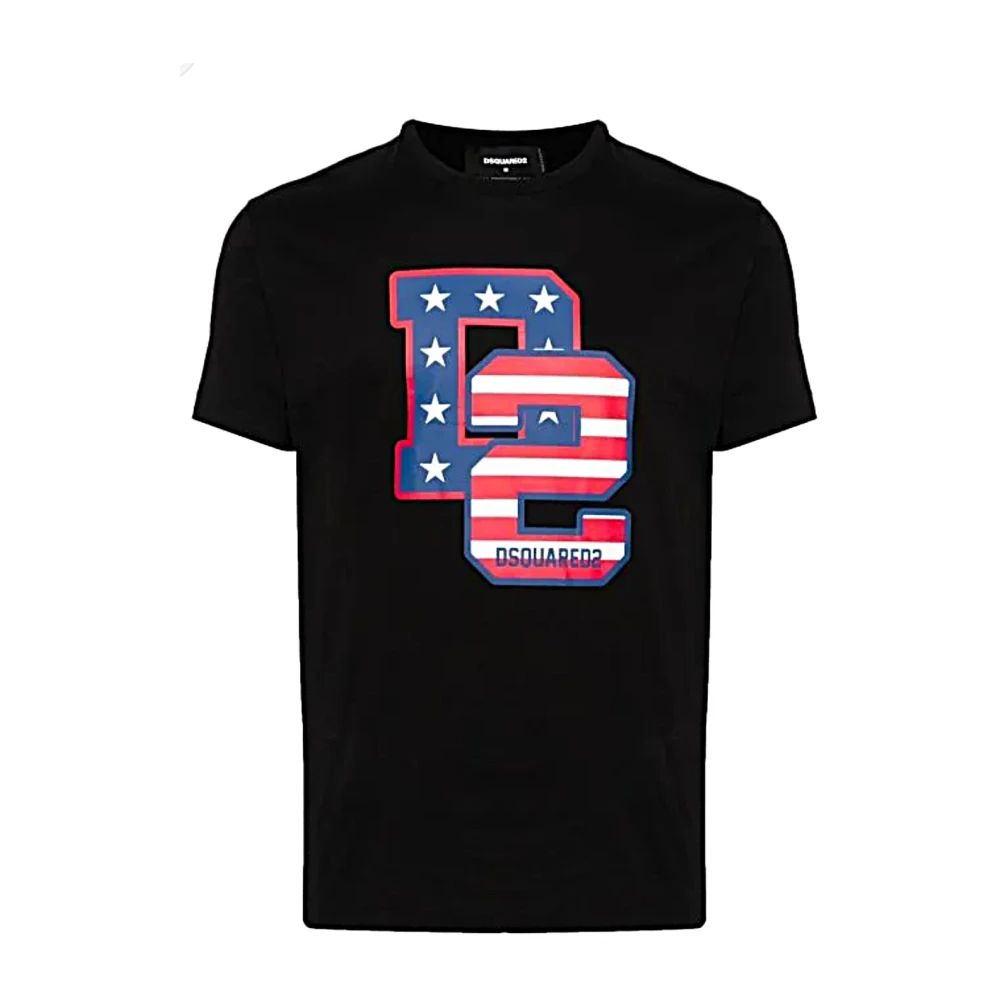 Dsquared2 Casual Katoenen T-Shirt Black Heren