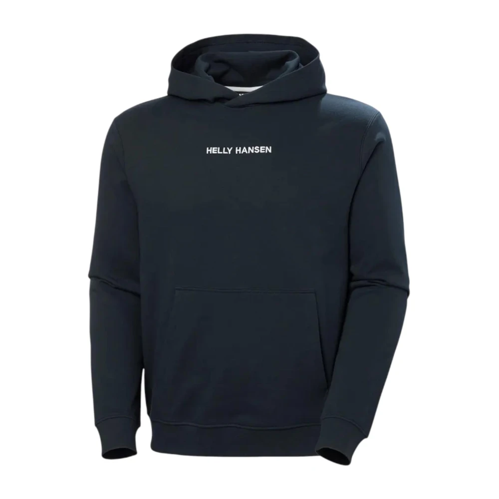 Helly Hansen , Hoodies, Male, Blue, S, Modern Kangaroo Pocket Sweatshirt