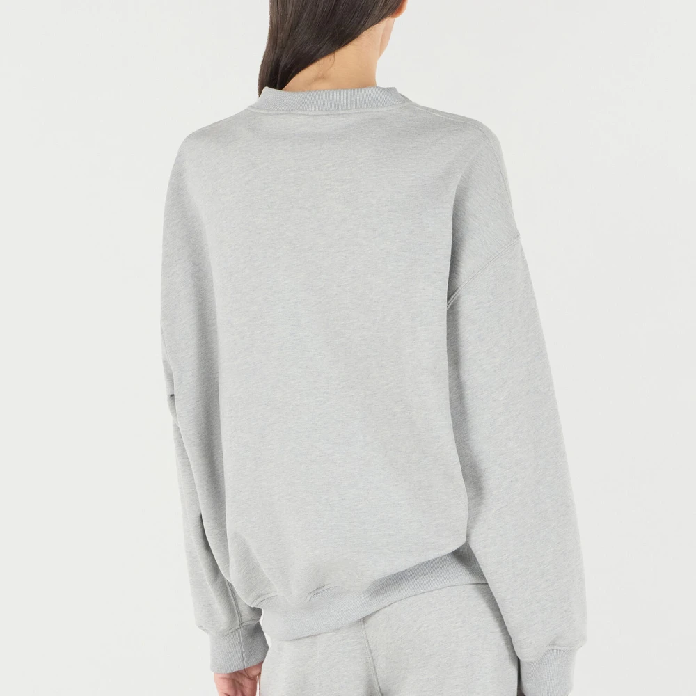 Roberto Cavalli Geborduurde Sweatshirt met Opstaande Kraag Gray Dames