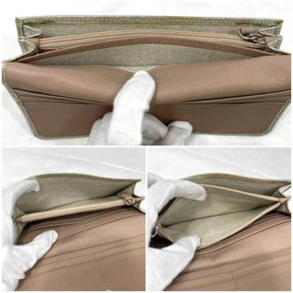 Jimmy Choo Pre-owned Leather wallets Gray Dames