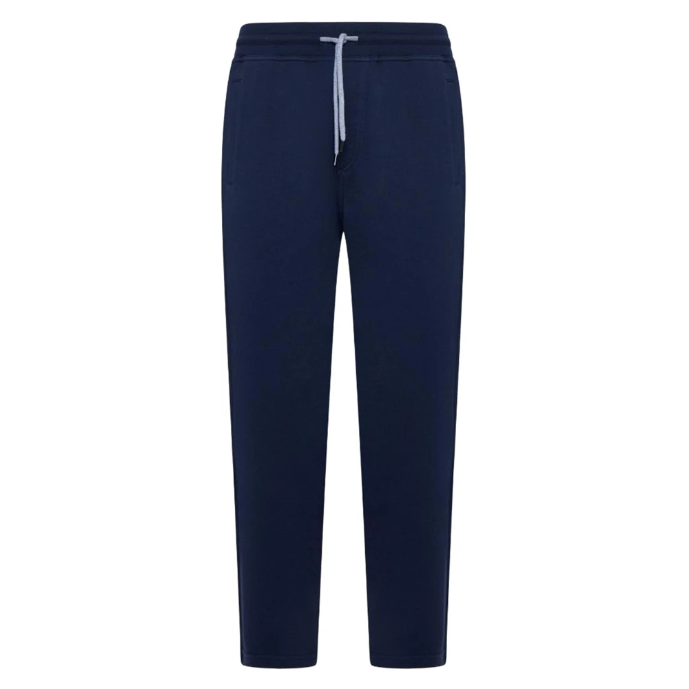 Brunello Cucinelli Men's Blue Drawstring Trousers For - Sweatpants - 2XL - Trousers