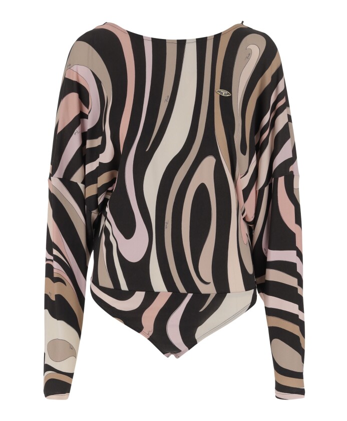 marmeren-print-bodysuit-met-cape-mouwen