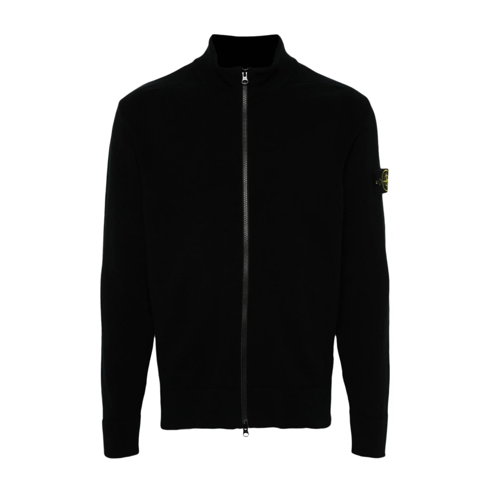 Stone Island Zwarte Sweater Collectie Black Heren