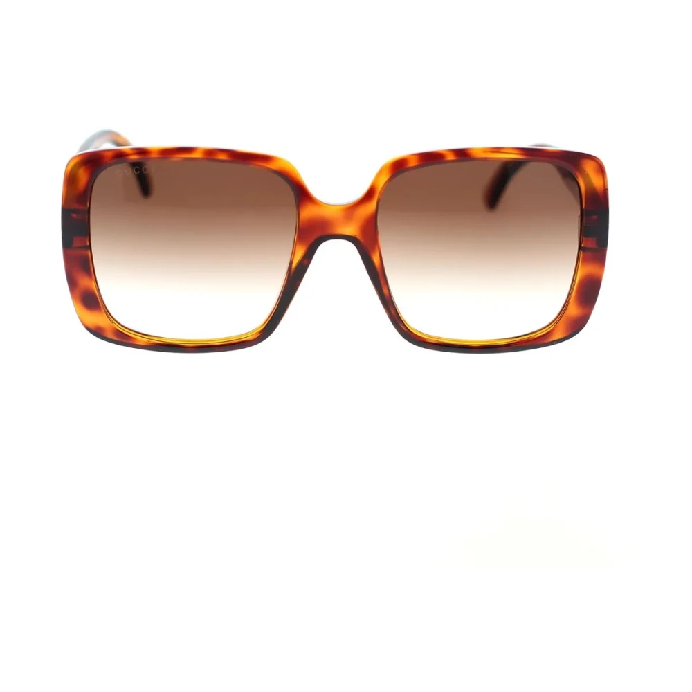 Gucci Women's Brown Square Dark Havana Gradient Gg0632s - Image 6