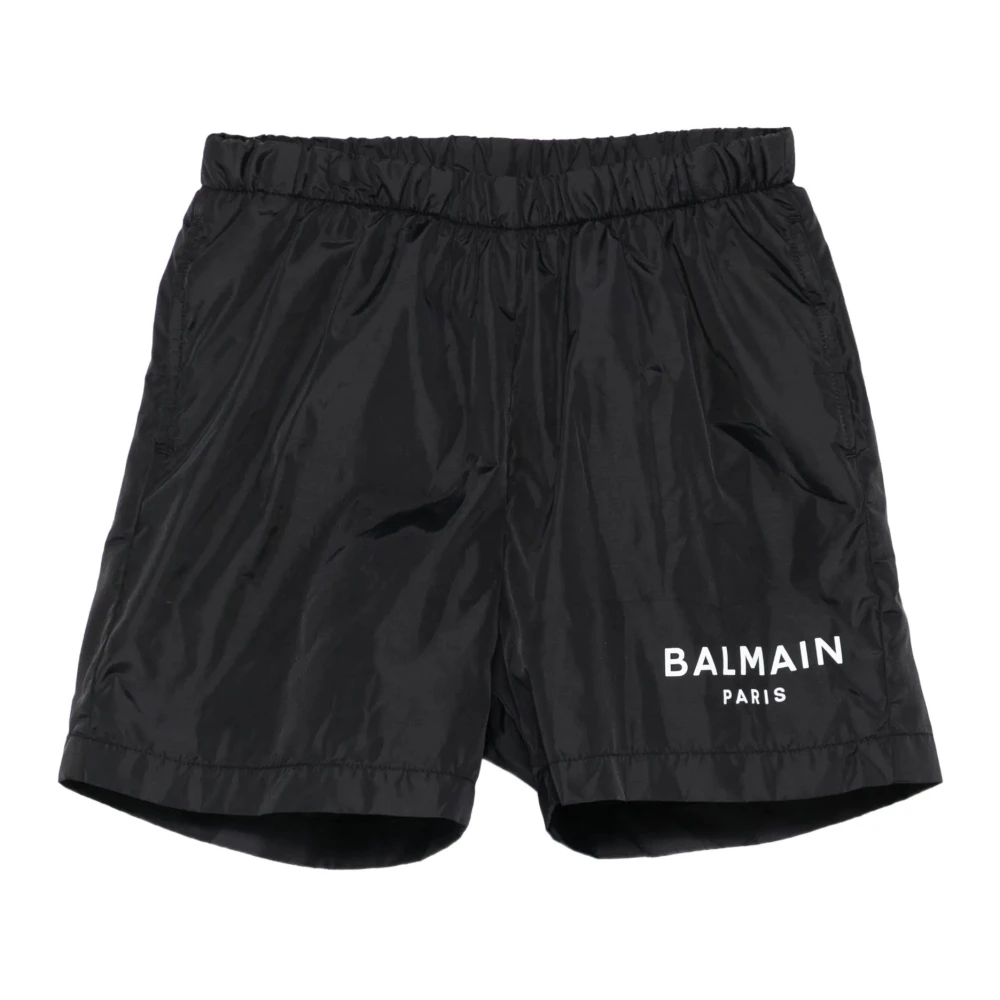 Balmain Boys Black Swim Shorts - Kids Swimming Trunks - 8 Y - Kids