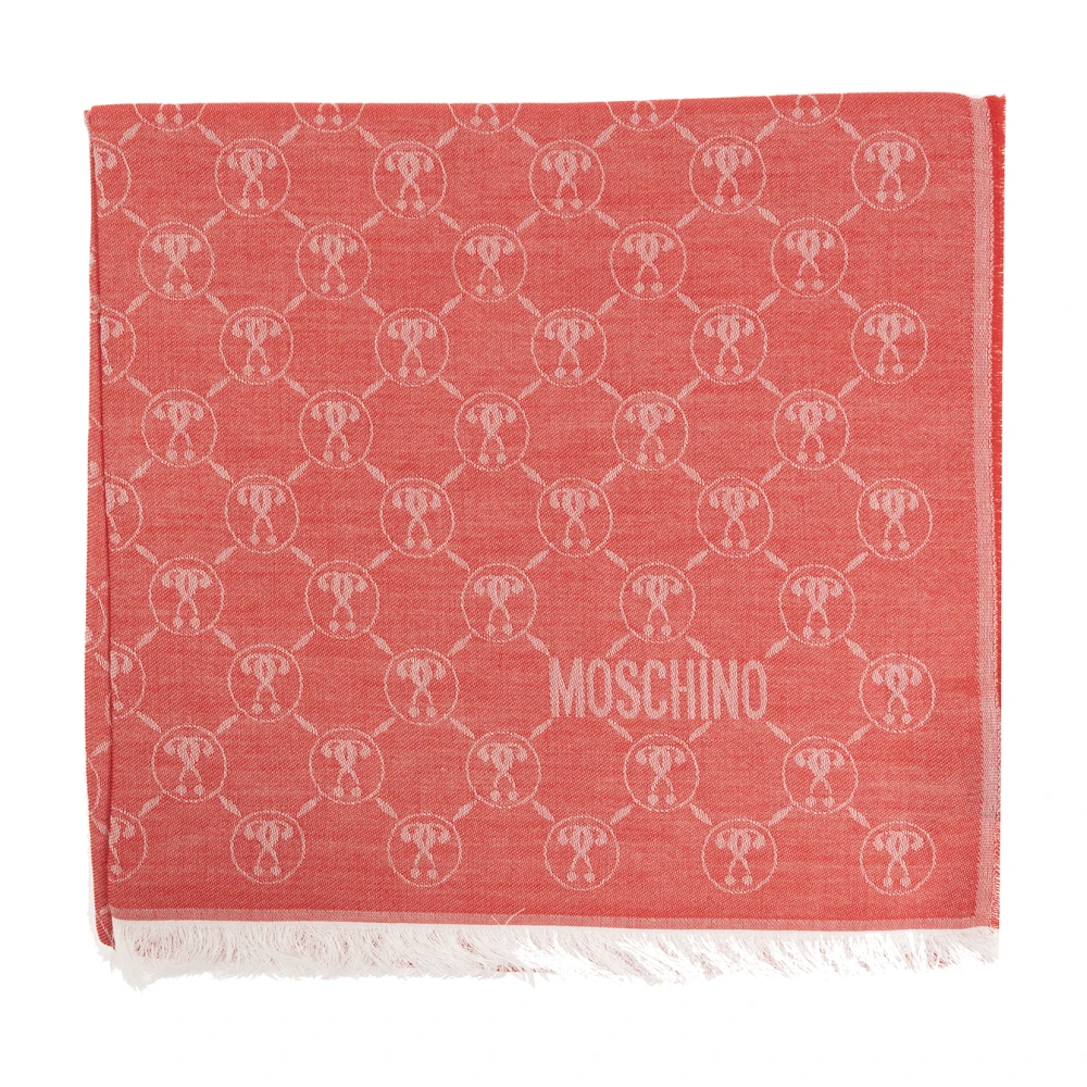 Moschino Sjaal met monogram Red Dames