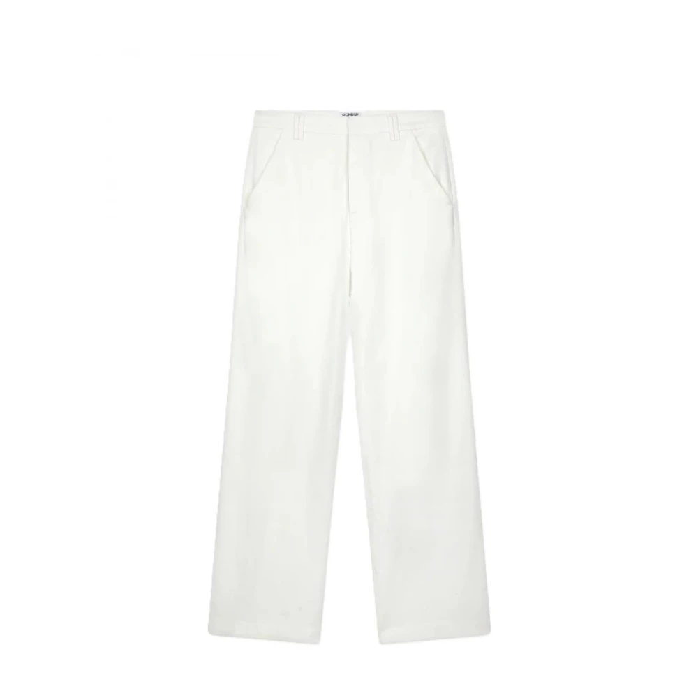 Dondup Katoenen Casual Broek White Dames