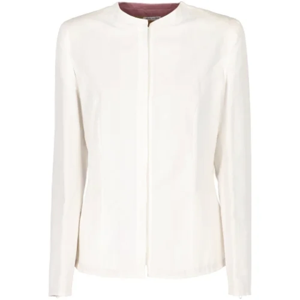 Armani Pre-owned Cotton outerwear White Dames