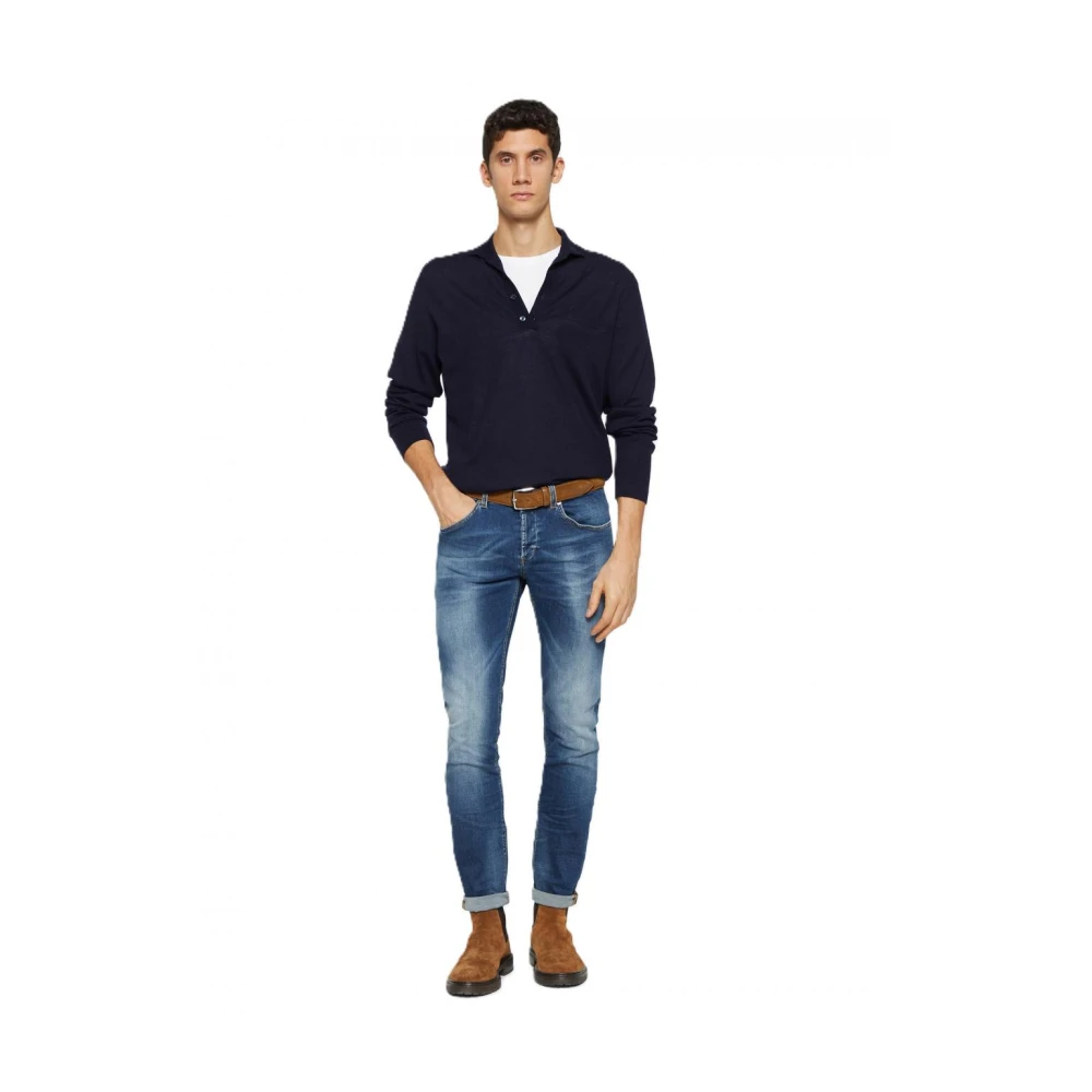 Dondup Katoenen Casual Broek Blue Heren