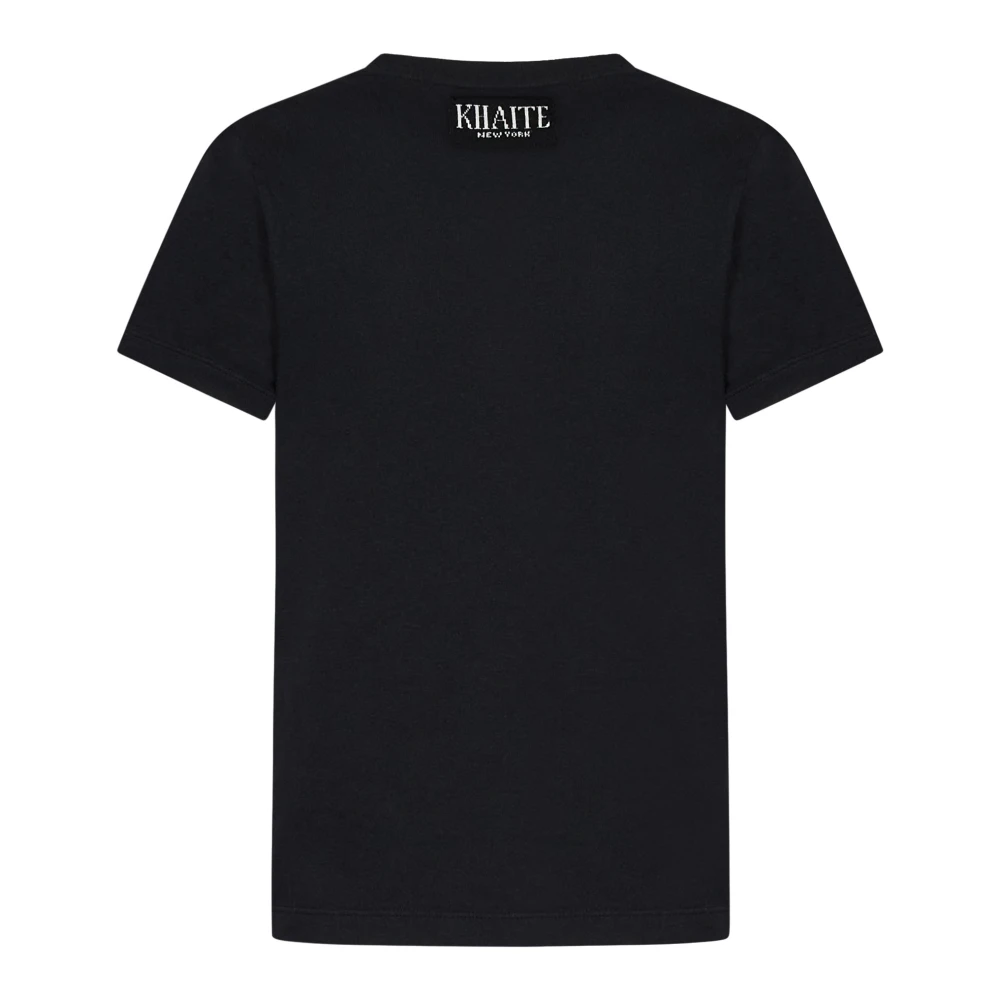 Khaite Zwarte T-shirt voor vrouwen Black Dames